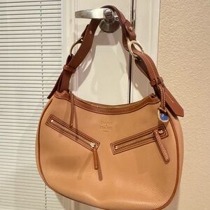 Dooney & Bourke Tan Leather Shoulder Bag